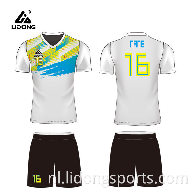 Super september voetbal jerseys ontwerp aangepaste voetbaluniformen volledig sublimatie voetbal jerseys club college voetbal team draagt